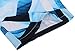 ZENCO Men's Jayden Triangle Geo Print Elastic Waistband Swim Trunks, Blue, L