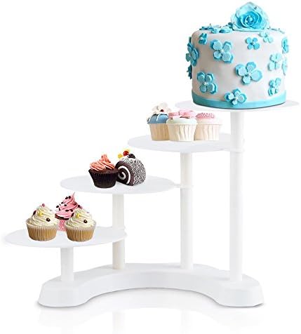 Vividy Round Cake Cupcake Stand Tree Tower Display, Multilayer Rack for Party Wedding (4 Tiers)
