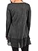 PRETTODAY Women's Casual Tunic Tops Crew Neck Shirts Chiffon Hemline Loose Blouses