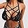 chenpaif Womens Halter Spaghetti Underwear Bralette Sheer