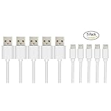 Short Lightning Cables for Apple Device, Upow Lightning To USB Charging Cable for All Apple Lightning Device, Short 0.2m/8.0 Inch (5 Pack) (Black)