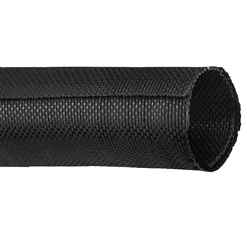 Black Braided Cable Management Sleeves Wire Loom