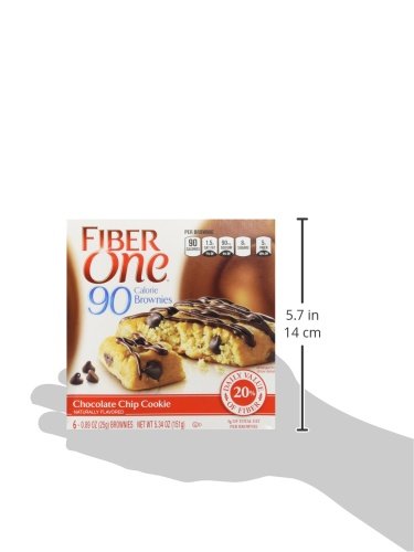 FIBER ONE, 90 CALORIE BROWNIE, CHOCOLATE CHIP COOKIE, 5.34-OUNCE (PACK OF 4)