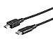 Monoprice USB Type C to USB-A 2.0 Cable - 1.5 Feet - Black, 480Mbps, 2.4A, Braided - Palette Series