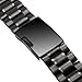 Ritche Black Stainless Watch Band Strap Replacement for Motorola Moto 360 Smartwatch Screen Protector