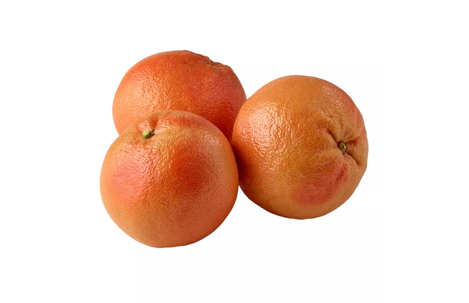 Texas Grown Extra Large Ruby Red Grapefruit - Fresh 6lbs Box (1.35 lbs/Fruit) Sweet Juicy Citrus