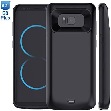 Galaxy S8 Plus Battery Case, LITAUS 5500mAh Rechargeable External Battery Portable Charger Protective Charging Case Juice Power Bank Extended Fast Recharger for Samsung Galaxy S8 Plus（2017 black）