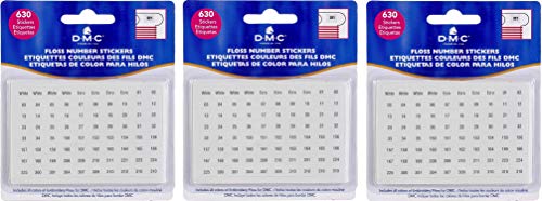 DMC 6103 Floss Number Stickers, 630-Stickers
