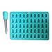 L.Store (R) 50- Cavity Silicone Gummy Bear Choclate Candy Mold with Dropper L.Store