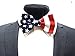 Men's American Flag Bow Tie Pre Tied USA Patriotic BOWTIE