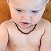 Amber Teething Necklace By Little Willard (Bourbon Raw)