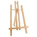 U.S. Art Supply 14" Medium Tabletop Display Stand A-Frame Artist Easel - Beechwood Tripod, Painting Party Easel, Students Classroom Table School Desktop, Portable Canvas Photo Picture Sign Holder primary