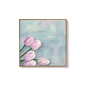 Framed Canvas Wall Art for Living Room, Bedroom Flowers Canvas Prints for Home Decoration Ready to Hang - 24x36 inches - 16x16 inches