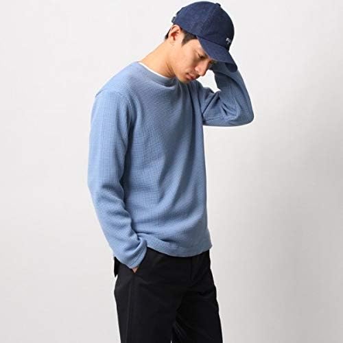 Amazon ザショップティーケー カットソー ワッフルカットソー メンズ ブルー 092 03 L Tシャツ カットソー 通販