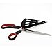 Pizza Scissor Cutter: Stainless Steel Oversize Sharp Scissor! Cut Pizza Like a Pro Chef Includes Detachable Spatula. Easily Cut and Serve any size Hot Pizza