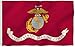 ANLEY [Fly Breeze] 3x5 Foot US Marines Corps Flag - Vivid Color and UV Fade Resistant - Canvas Header and Double Stitched - United States Military Flags Polyester with Brass Grommets