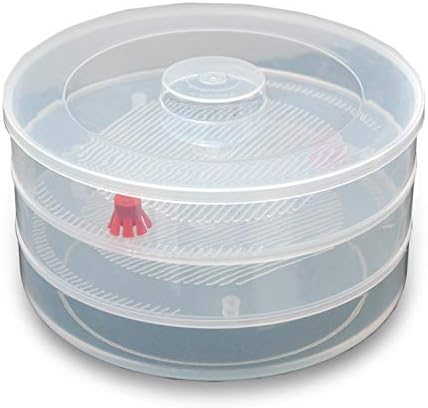 Yellow Leaf Products Plastic Sprout Maker with 3 Container (500 ml Each) - Transparent + (Free Silicone Spatula Mixer) | Organic Home Making Fresh Sprouts Beans