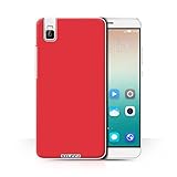 STUFF4 Phone Case / Cover for Huawei Honor 7i/ShotX / Red Design / Colours Collection