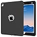 iPad Pro 9.7 Case A1673/A1674/A1675, Hocase Slim Fit Shock Absorbent Hybrid Dual Layer Silicone+Hard PC Bumper Protective Case for iPad Pro 9.7-inch 2016 - Black