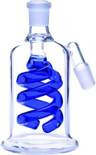 SCIENTIFIC LAB EQUIPMENT 12-1164, ASH HOLDER COIL PERC ANGLE JOINT BLUE MALE 14MM