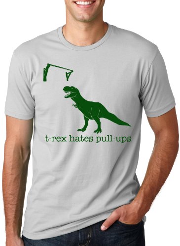 T-rex Hates Pull Ups T-Shirt Funny Dinosaur Pullup Tee