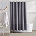 Amazon Basics Linen Style Bathroom Shower Curtain - Dark Grey, 72 Inch