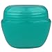 Beauticom 12 Pieces 50G/50ML Teal Color Frosted Container Jars with Inner Liner for Lotion, Toners, Lip Balms, Makeup Samples - BPA Free