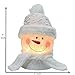 Snowman Light Christmas Lamp Crystal Glass Snowballs Night Lights with Santa Claus Hat for Thanksgiving Christmas Holidays Home décor & Ideal Gifts (White)