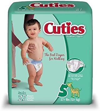 Cuties Premium Baby Diapers, Size 5, 27 ea