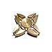 Fidget spinner toy METAL ultra-DURABLE brass bearing gold colour long spinning stress reduce ADHD focus boredom toy bronze FREE gift box