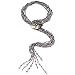 HinsonGayle 'Cleopatra' 6-Strand Silver Gray Cultured Freshwater Pearl & Shell Lariat Y Necklace-35 in Length