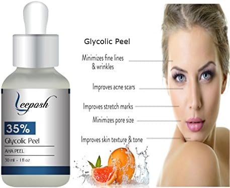 Glycolic Acid 35% Peel Pack of 2 units- Professional Grade Chemical Face Peel for Acne Scars, Collagen Boost, Wrinkles, Fine Lines - Alpha Hydroxy Acid -