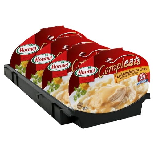 HORMEL COMPLEATS CHICKEN BREAST WITH RIB MEAT AND MASHED POTATOES WITH GRAVY, 10 OUNCE