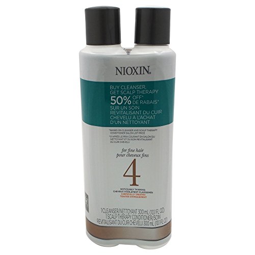 UPC 070018055637, Nioxin Unisex System 4 Cleanser and Scalp Therapy Conditioner Duo, 10.1 Ounce