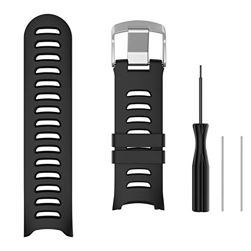 QGHXO Band for Garmin Forerunner 610, Soft Silicone Replacement Watch Band Strap for Garmin Forerunn QGHXO Band for Garmin Forerunner 610, Soft Silicone Replacement Watch Band Strap for Garmin Forerunn