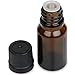 Aennon Essential Oil Bottles – 10 ml. Amber Glass Empty Bottle Set, for The Aroma Nebulizing Diffuser (4-Pack) + 12 Extra Washers Included