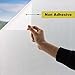 Window Films, No Adhesive Static Decorative Privacy Frosted Window Films for Glass (White, 17.7 x 78.7 inch)