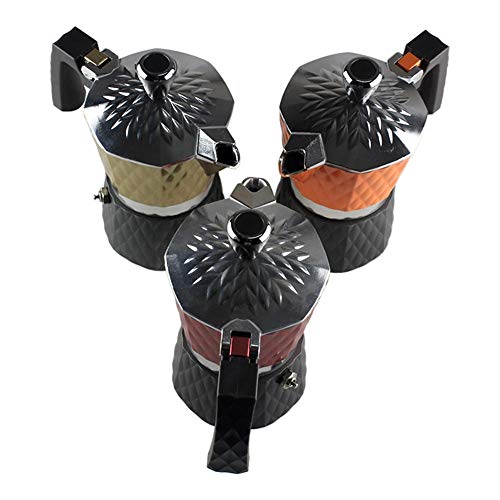 Zjcpow Espressokocher Moka Pot Stovetop Espressomaschine Home Use Mokka Kaffeekanne Klassische Aluminium… – Bild 3