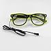 Fronnor El Wire Glow Sun Glasses Led DJ Bright Light Safety Light Up Multicolor Frame Voice Control led Flashing Glasses (Green)