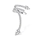 VDX A Snake Climbers Crawler Jewelry Jacket Earrings Sterling Silver CZ Woman's Stud Cuffs Earring Wraps Around Your Ear