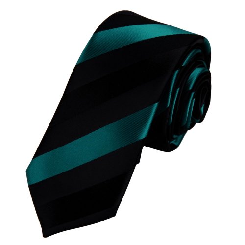 Epoint PS1122 Green Great Skinny Tie Matching Gift Box Set Stripes Cheap Skinny Tie