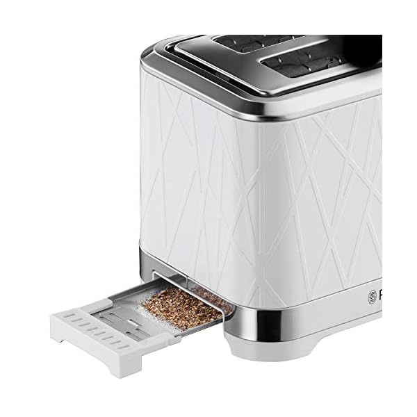 Russell-Hobbs-28090-Structure-Toaster-2-Slice-Contemporary-Design-Featuring-Lift-and-Look-with-Frozen-Cancel-and-Reheat-Settings-White Russell Hobbs 28090 Structure Toaster, 2 Slice - Contemporary Design Featuring Lift and Look with Frozen, Cancel and…