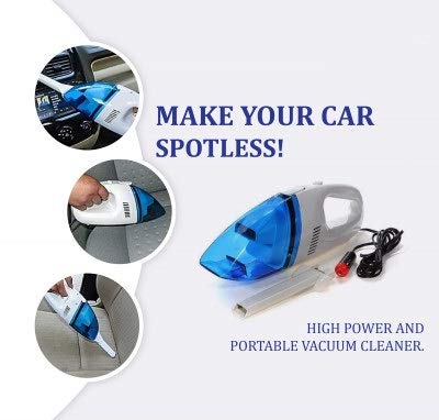 HERISH Portable 12V Car Vacuum Cleaner Handheld Mini Super Suction Wet and Dry Dual Use Vacuum Cleaner