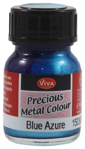 Viva Decor .8-Ounce Azure Precious Metal Liquid Color