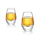 ZENS Sake Cups Glass,Cute Clear Sake Glasses Cups 1.35 Once Set of 2 with Heavy Base for Sake Carafe Japanese Cold Liquor