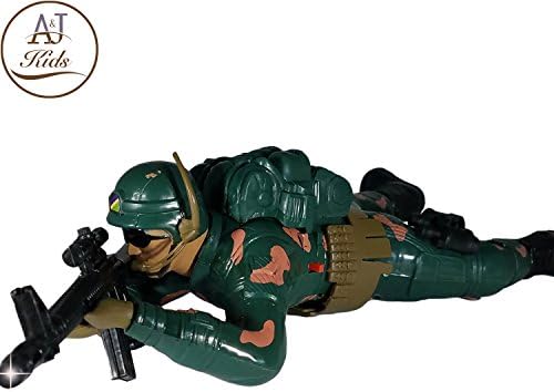 New! Battery Operated 12” American Army Men - Special Force Military Action Figures | Crawling, Lighting, Realistic Battlefield Sounds and Transcripts | Great Army Toys (Special Force)