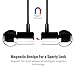 Earbuds Earphones Headphones, VANTEN [Magnetic Wired Earphones][In-Ear Headphones][Earbuds with Mic][Stereo Headsets] 3.5mm Jack for iPhone 6 6s Plus iPad Note Android Phone Tablet Computer PC (black)