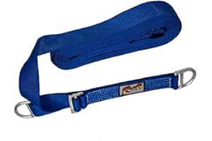 Rock-N-Rescue Professional Nylon Web Anchor Strap - Safety-Rated D-Ring Configuration, Heavy-Duty Fall Protection Equipment, Multiple Lengths 36-180 Inch, Industrial Safety Gear