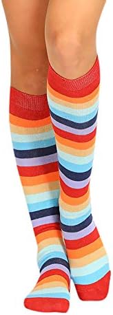 Women Long Stockings Women High Over The Knee Socks Colored Dots Long Socks