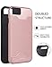 NAISU iPhone 7/8 Case, Card Slot Holder Kickstand Dual Layer Hybrid Protective Case with Brush Finish Back Cover for Apple iPhone 7/8 (4.7 Inch)-Rose Gold
